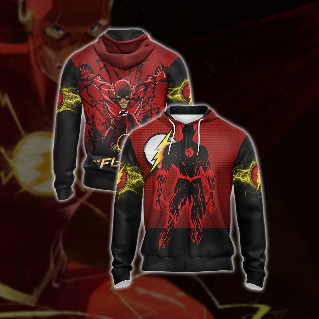 The Flash New Version Unisex 3D T-shirt Zip Hoodie XS