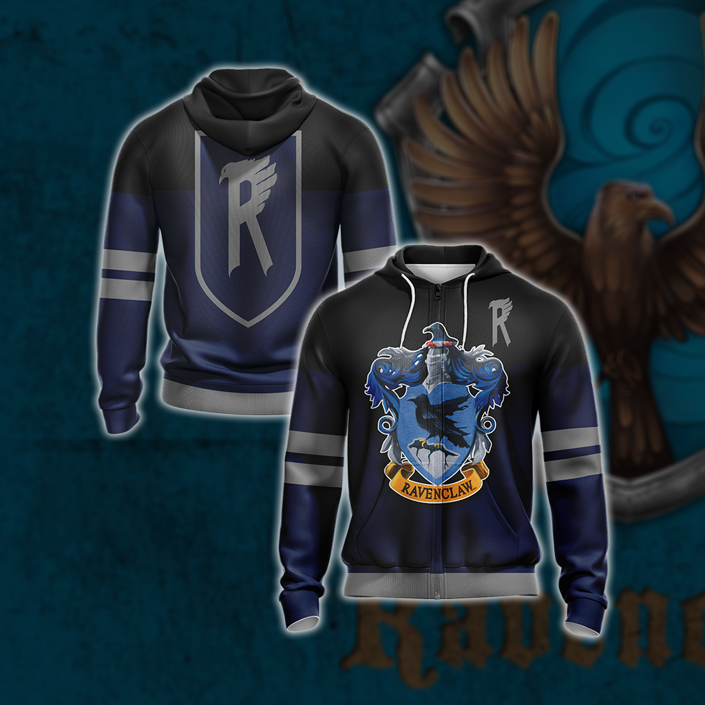 Harry Potter - Wise Like A Ravenclaw New Style Unisex 3D T-shirt Zip Hoodie S