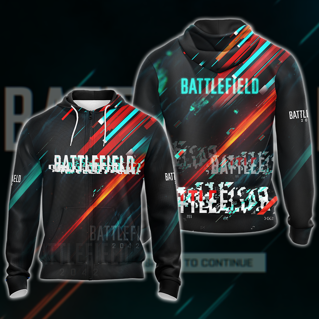 Battlefield 2042 All Over Print T-shirt Tank Top Zip Hoodie Pullover Hoodie Hawaiian Shirt Zip Hoodie S