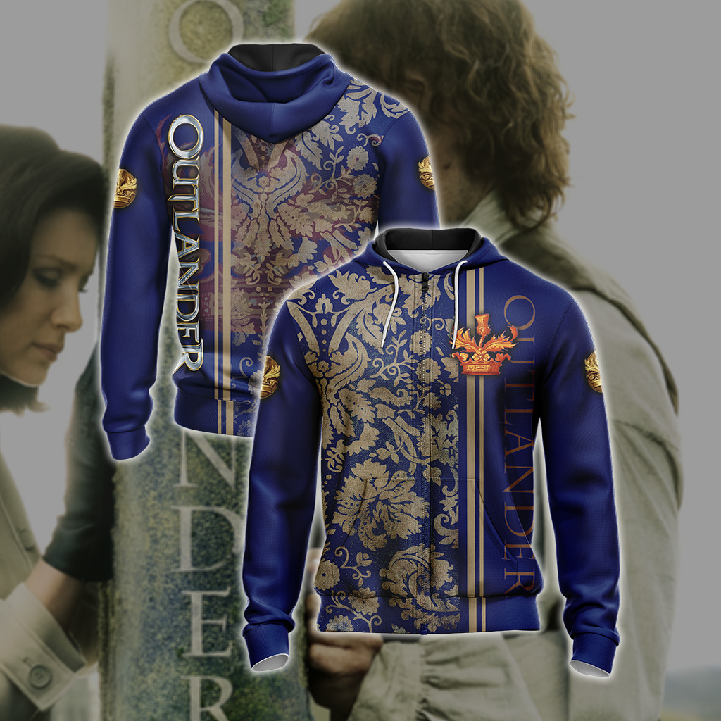 Outlander (TV series) New Symbol Unisex 3D T-shirt Zip Hoodie XS