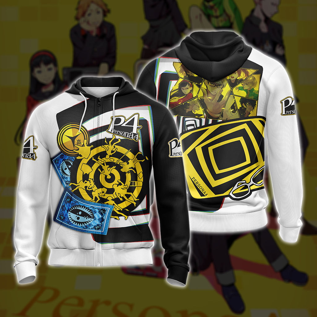 Persona 4 Symbols Unisex 3D T-shirt Zip Hoodie Pullover Hoodie Zip Hoodie S