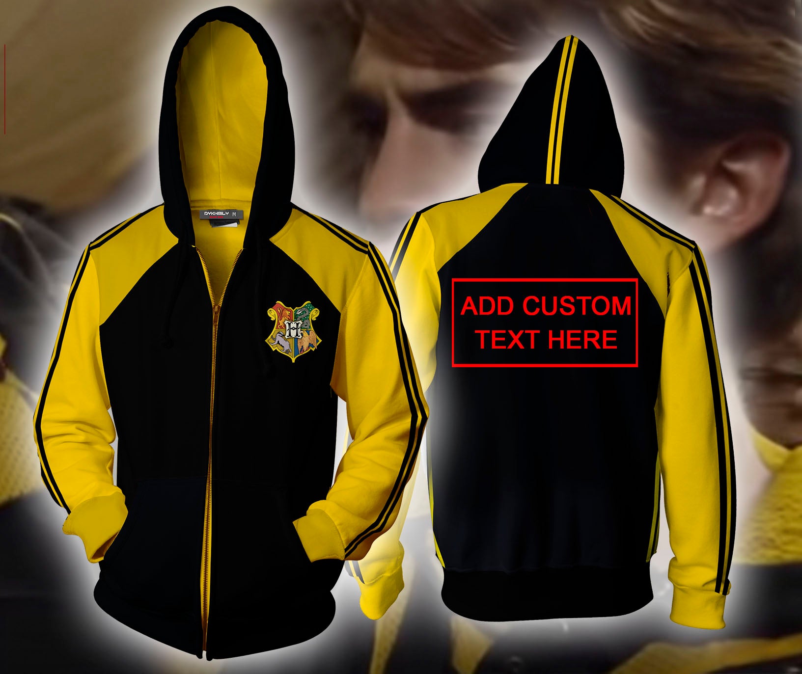 Harry Potter Triwizard Tournament (Custom) Zip Up Hoodie   