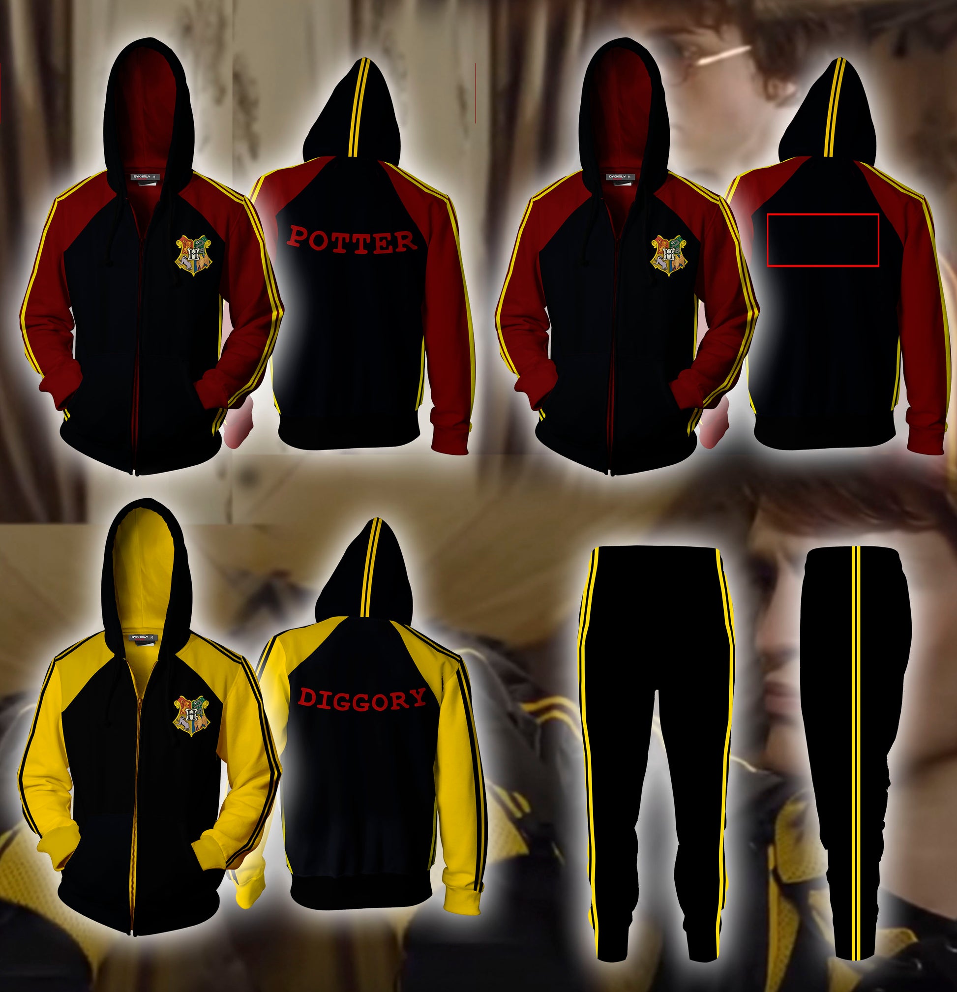 Harry Potter Triwizard Tournament (Custom) Zip Up Hoodie   
