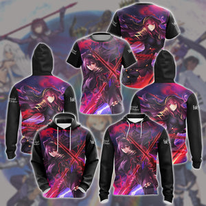 Fate/Grand Order Video Game All Over Printed T-shirt Tank Top Zip Hoodie Pullover Hoodie Hawaiian Shirt Beach Shorts Joggers