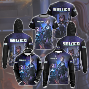 Selaco Video Game All Over Printed T-shirt Tank Top Zip Hoodie Pullover Hoodie Hawaiian Shirt Beach Shorts Joggers   