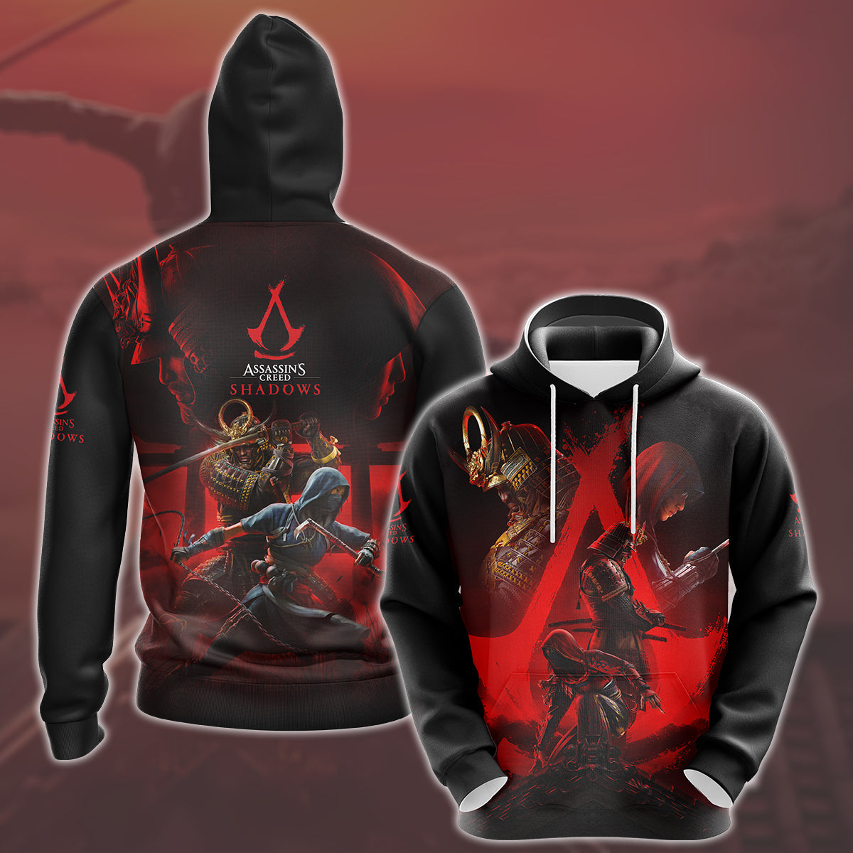 Assassin's Creed Shadows Video Game All Over Printed T-shirt Tank Top Zip Hoodie Pullover Hoodie Hawaiian Shirt Beach Shorts Joggers