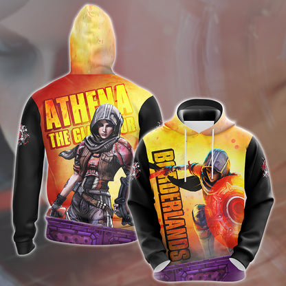 Borderlands Athena Video Game All Over Printed T-shirt Tank Top Zip Hoodie Pullover Hoodie Hawaiian Shirt Beach Shorts Joggers Hoodie S