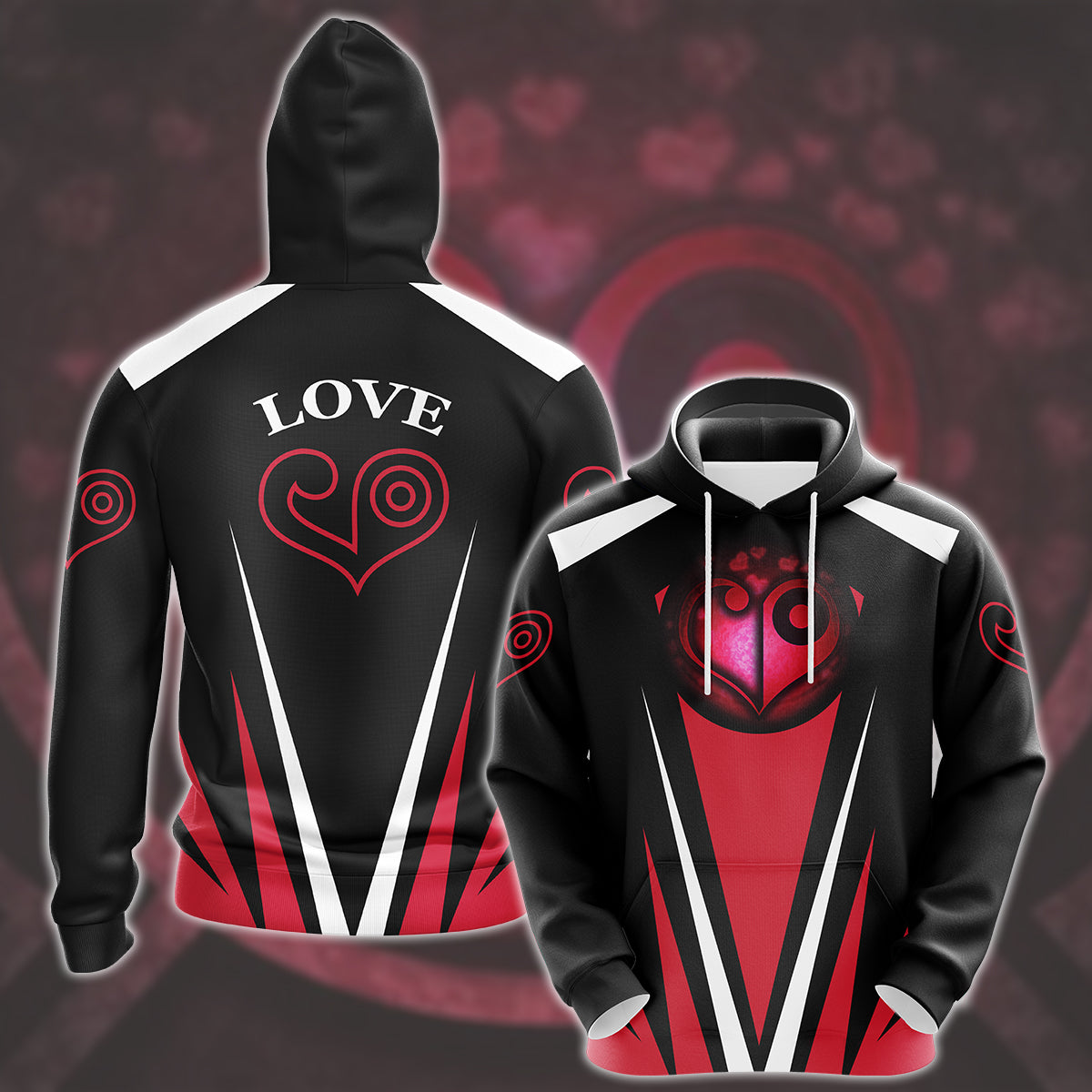 Digimon The Crest Of Love Video Game All Over Printed T-shirt Tank Top Zip Hoodie Pullover Hoodie Hawaiian Shirt Beach Shorts Joggers