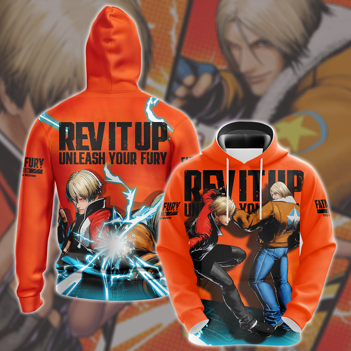 Fatal Fury: City of the Wolves Video Game All Over Printed T-shirt Tank Top Zip Hoodie Pullover Hoodie Hawaiian Shirt Beach Shorts Joggers
