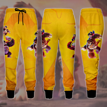 Donkey Kong Bananza Video Game All Over Printed T-shirt Tank Top Zip Hoodie Pullover Hoodie Hawaiian Shirt Beach Shorts Joggers