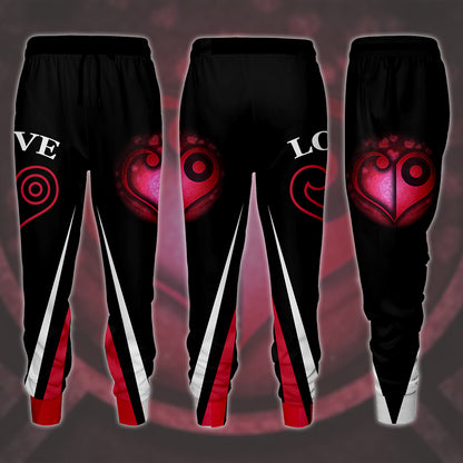 Digimon The Crest Of Love Video Game All Over Printed T-shirt Tank Top Zip Hoodie Pullover Hoodie Hawaiian Shirt Beach Shorts Joggers