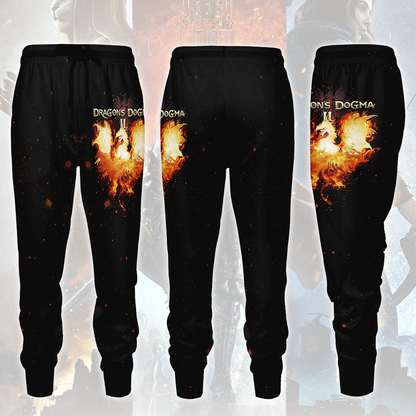 Dragon’s Dogma II Video Game All Over Printed T-shirt Tank Top Zip Hoodie Pullover Hoodie Hawaiian Shirt Beach Shorts Joggers Joggers S 