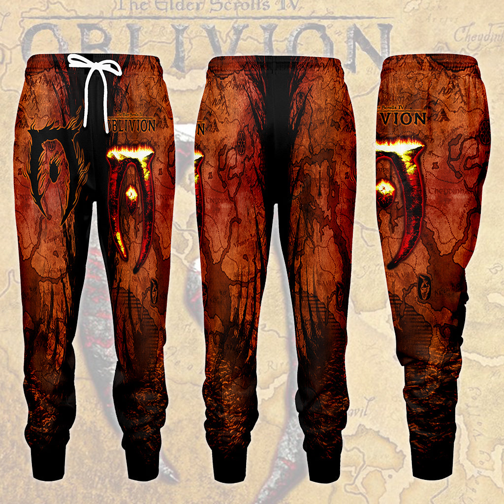The Elder Scrolls IV: Oblivion Video Game All Over Printed T-shirt Tank Top Zip Hoodie Pullover Hoodie Hawaiian Shirt Beach Shorts Joggers Joggers S
