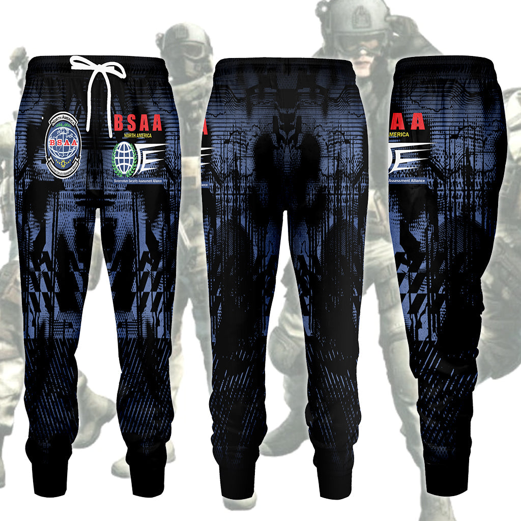 Resident Evil Bioterrorism Security Assessment Alliance (B.S.A.A.) Video Game All Over Printed T-shirt Tank Top Zip Hoodie Pullover Hoodie Hawaiian Shirt Beach Shorts Joggers Joggers