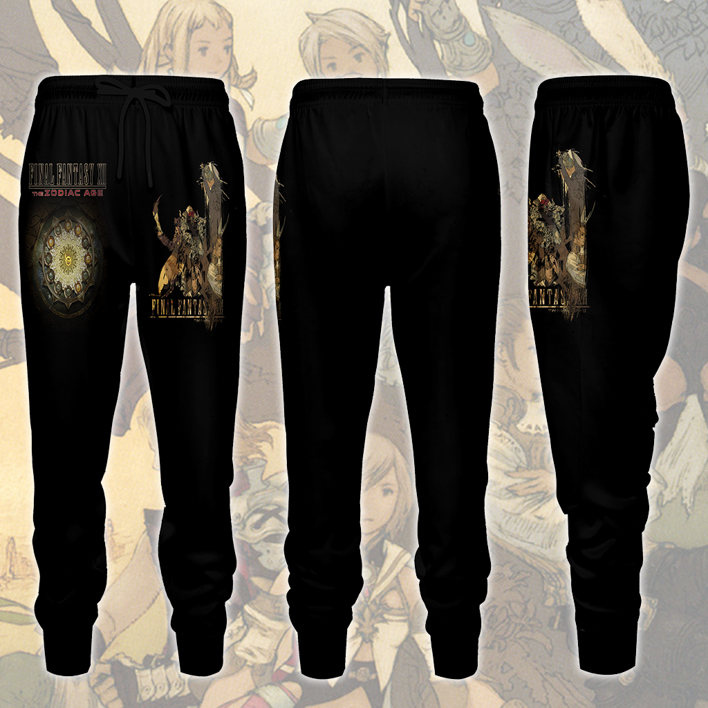 Final Fantasy XII - The Zodiac Age Video Game All Over Printed T-shirt Tank Top Zip Hoodie Pullover Hoodie Hawaiian Shirt Beach Shorts Joggers Joggers S 