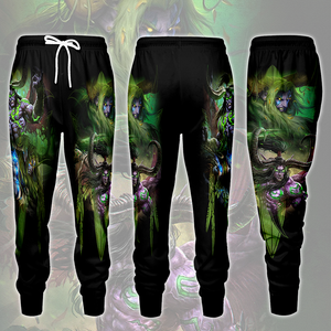 World Of Warcraft Stormrage Brothers - Illidan Stormrage, Malfurion Stormrage Video Game All Over Printed T-shirt Tank Top Zip Hoodie Pullover Hoodie Hawaiian Shirt Beach Shorts Joggers Joggers S