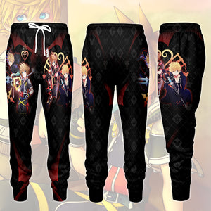 Kingdom Hearts Sora and Roxas Video Game All Over Printed T-shirt Tank Top Zip Hoodie Pullover Hoodie Hawaiian Shirt Beach Shorts Joggers Joggers S