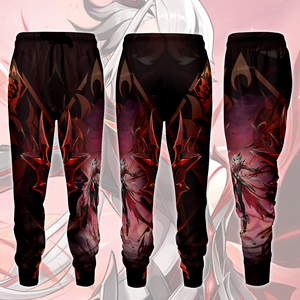 Genshin Impact Arlecchino Video Game All Over Printed T-shirt Tank Top Zip Hoodie Pullover Hoodie Hawaiian Shirt Beach Shorts Joggers Joggers S 