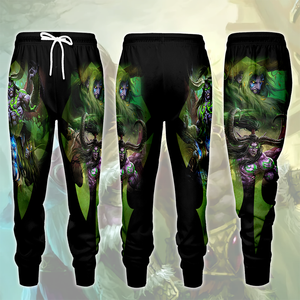 World Of Warcraft Stormrage Brothers - Illidan Stormrage, Malfurion Stormrage Video Game All Over Printed T-shirt Tank Top Zip Hoodie Pullover Hoodie Hawaiian Shirt Beach Shorts Joggers Joggers S