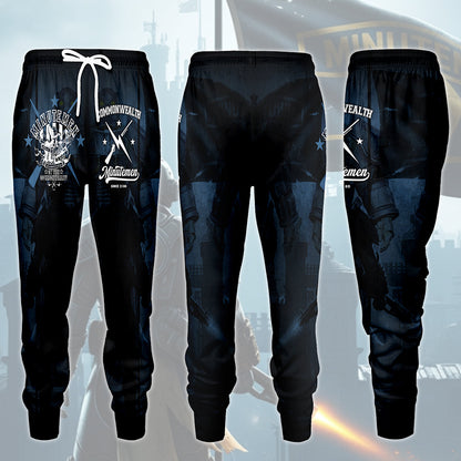 Fallout Commonwealth Minutemen Video Game All Over Printed T-shirt Tank Top Zip Hoodie Pullover Hoodie Hawaiian Shirt Beach Shorts Joggers Joggers