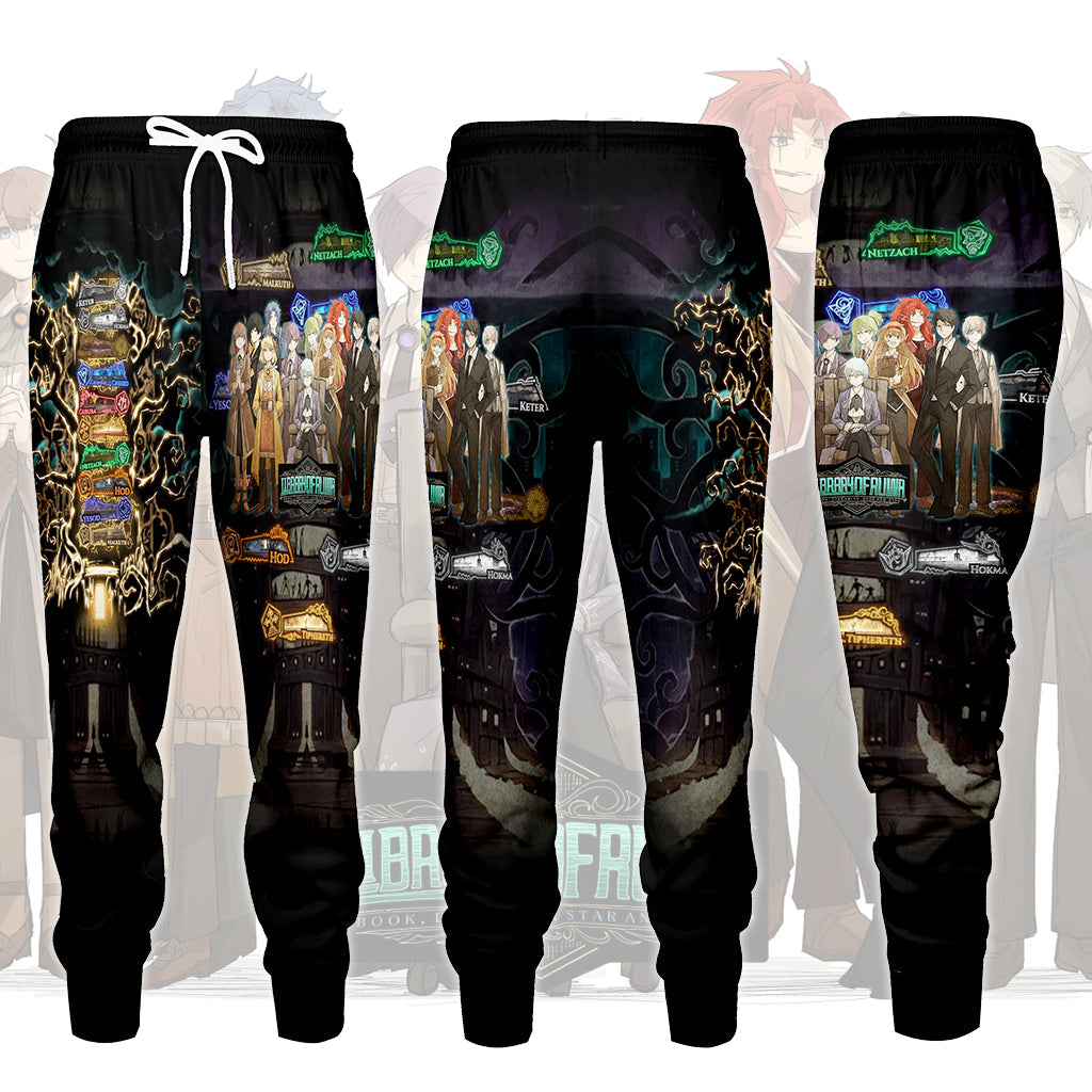 Library of Ruina Floor Symbols and Librarians Video Game All Over Printed T-shirt Tank Top Zip Hoodie Pullover Hoodie Hawaiian Shirt Beach Shorts Joggers Joggers