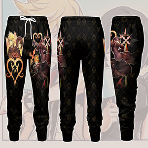 Kingdom Hearts Roxas and Xion Video Game All Over Printed T-shirt Tank Top Zip Hoodie Pullover Hoodie Hawaiian Shirt Beach Shorts Joggers Joggers S