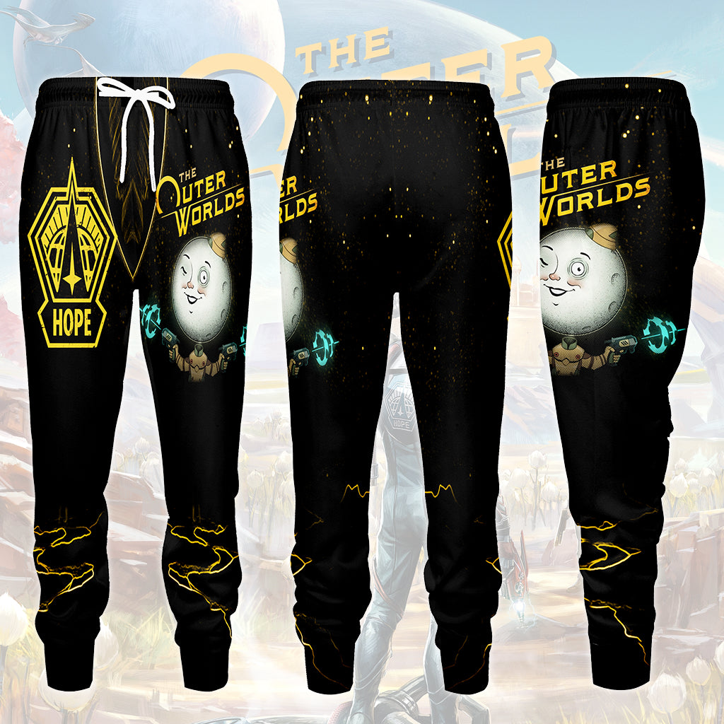 The Outer Worlds Video Game All Over Printed T-shirt Tank Top Zip Hoodie Pullover Hoodie Hawaiian Shirt Beach Shorts Joggers Joggers S