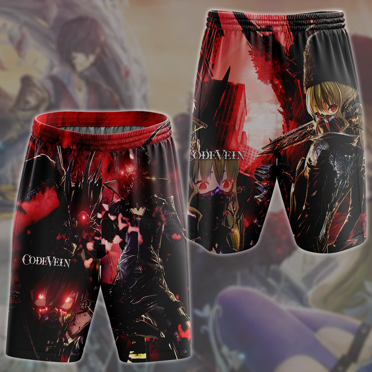 Code Vein Video Game All Over Printed T-shirt Tank Top Zip Hoodie Pullover Hoodie Hawaiian Shirt Beach Shorts Joggers