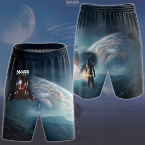 Mass Effect Video Game All Over Printed T-shirt Tank Top Zip Hoodie Pullover Hoodie Hawaiian Shirt Beach Shorts Joggers Beach Shorts S