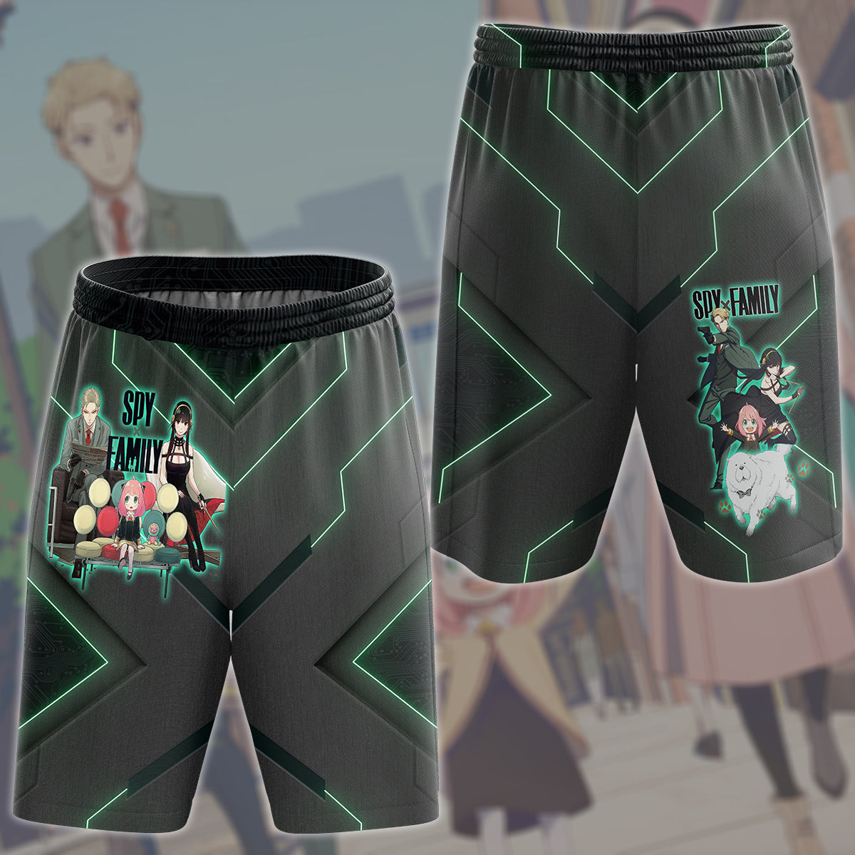 Spy x Family Anime Manga All Over Printed T-shirt Tank Top Zip Hoodie Pullover Hoodie Hawaiian Shirt Beach Shorts Joggers Beach Shorts