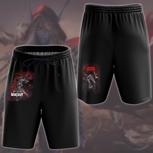 World Of Warcraft Sylvanas Windrunner Video Game All Over Printed T-shirt Tank Top Zip Hoodie Pullover Hoodie Hawaiian Shirt Beach Shorts Joggers Beach Shorts S 