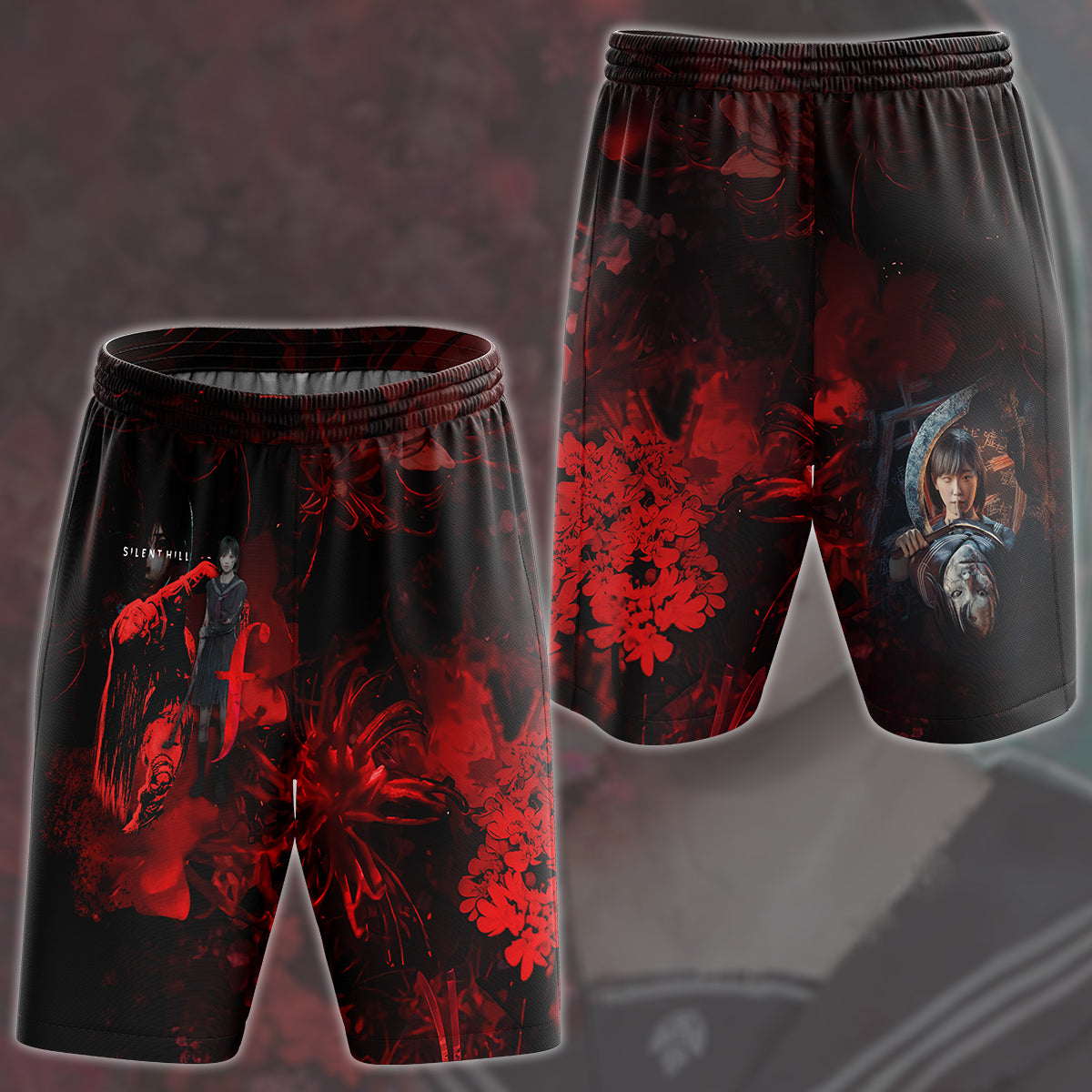 Silent Hill F Video Game All Over Printed T-shirt Tank Top Zip Hoodie Pullover Hoodie Hawaiian Shirt Beach Shorts Joggers Beach Shorts