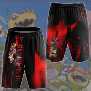 Digimon Video Game All Over Printed T-shirt Tank Top Zip Hoodie Pullover Hoodie Hawaiian Shirt Beach Shorts Joggers Beach Shorts S 