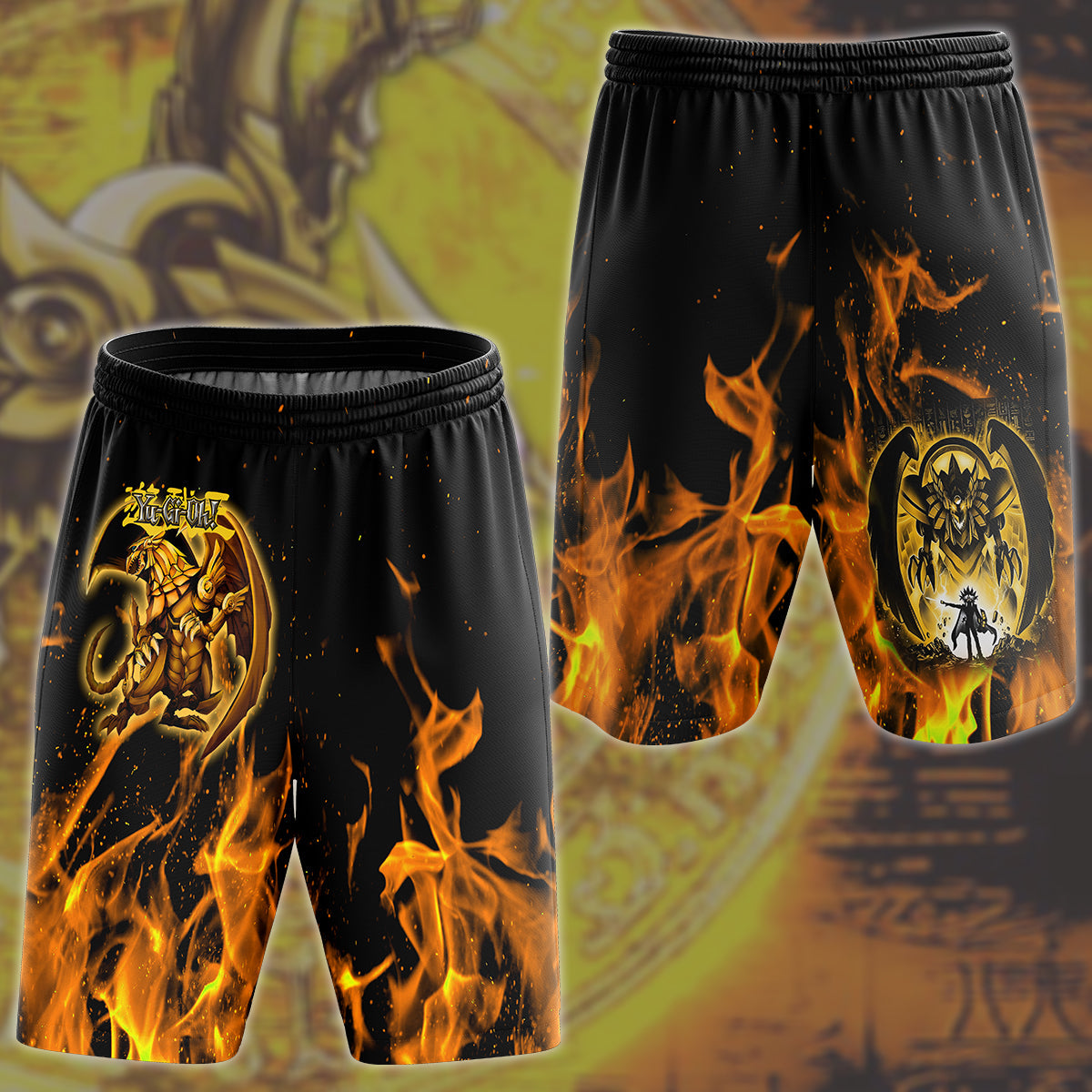 Yu-gi-oh! The Winged Dragon of Ra Video Game All Over Printed T-shirt Tank Top Zip Hoodie Pullover Hoodie Hawaiian Shirt Beach Shorts Joggers Beach Shorts