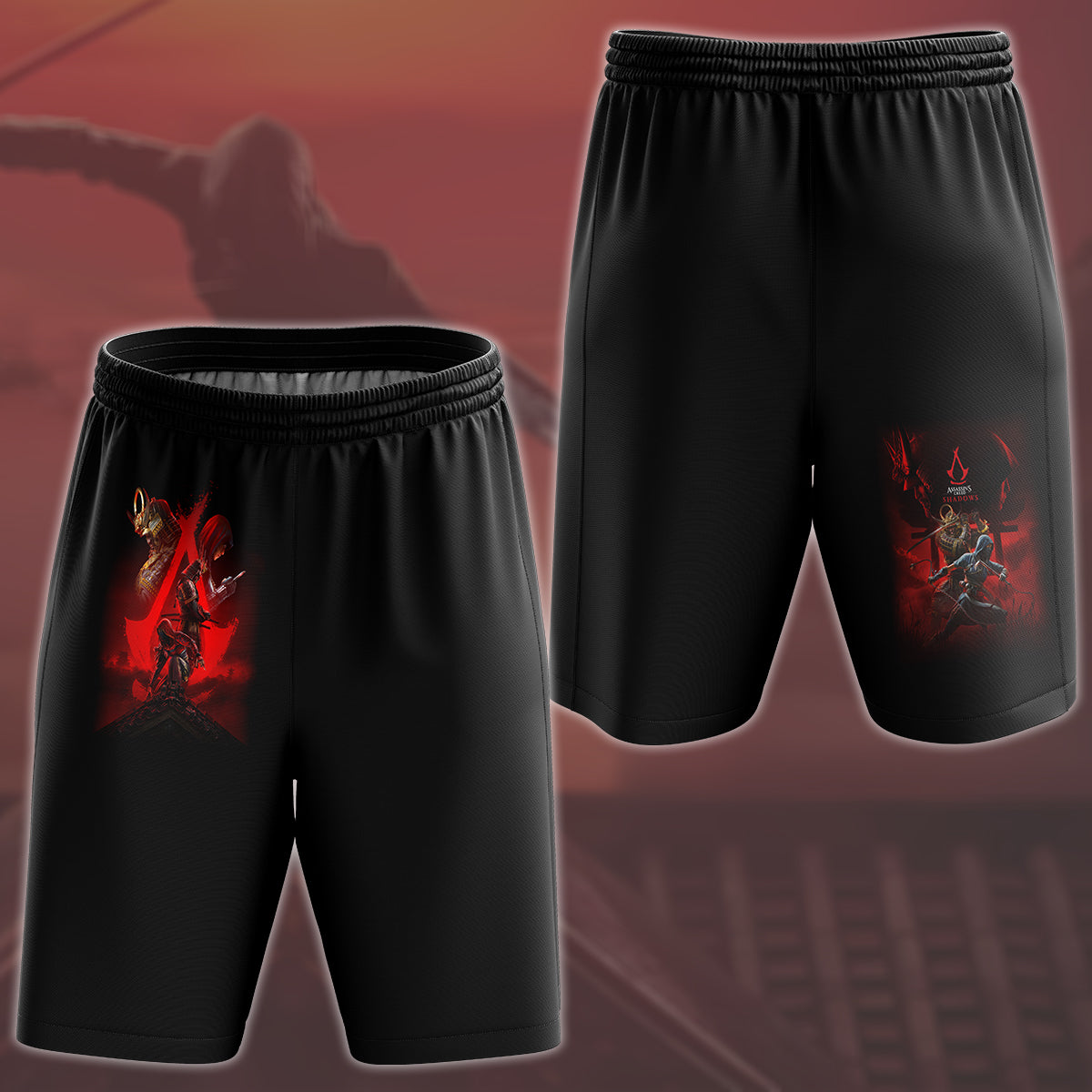 Assassin's Creed Shadows Video Game All Over Printed T-shirt Tank Top Zip Hoodie Pullover Hoodie Hawaiian Shirt Beach Shorts Joggers