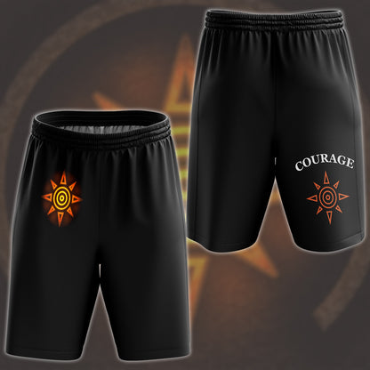 Digimon Crest Of Courage Video Game All Over Printed T-shirt Tank Top Zip Hoodie Pullover Hoodie Hawaiian Shirt Beach Shorts Joggers