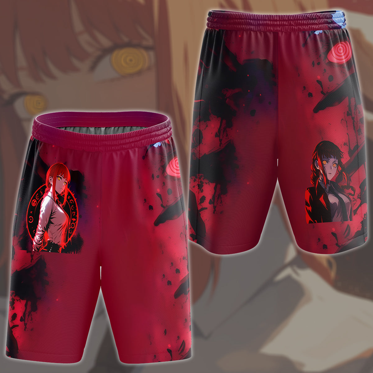 Chainsaw Man Makima Anime Manga All Over Printed T-shirt Tank Top Zip Hoodie Pullover Hoodie Hawaiian Shirt Beach Shorts Joggers Beach Shorts