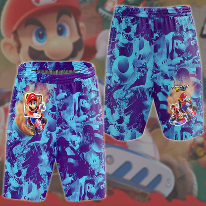Mario Kart World Video Game All Over Printed T-shirt Tank Top Zip Hoodie Pullover Hoodie Hawaiian Shirt Beach Shorts Joggers