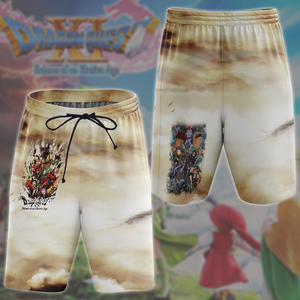 Dragon Quest XI: Echoes of an Elusive Age Video Game All Over Printed T-shirt Tank Top Zip Hoodie Pullover Hoodie Hawaiian Shirt Beach Shorts Joggers Beach Shorts S 