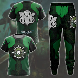 Warhammer 40K Death Guard Video Game All Over Printed T-shirt Tank Top Zip Hoodie Pullover Hoodie Hawaiian Shirt Beach Shorts Joggers