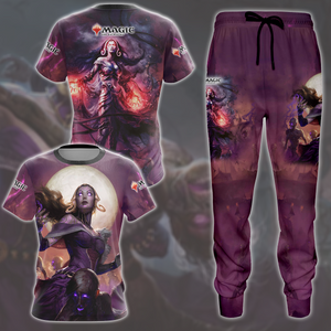 Magic: The Gathering Liliana Vess Video Game All Over Printed T-shirt Tank Top Zip Hoodie Pullover Hoodie Hawaiian Shirt Beach Shorts Joggers   