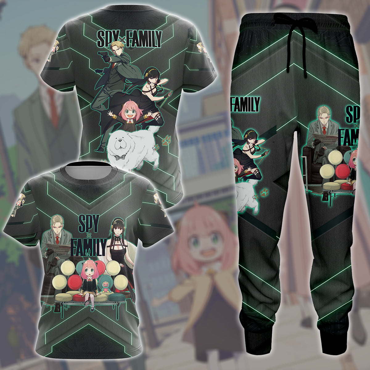 Spy x Family Anime Manga All Over Printed T-shirt Tank Top Zip Hoodie Pullover Hoodie Hawaiian Shirt Beach Shorts Joggers