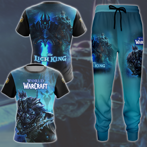 World Of Warcraft Arthas The Lich King Video Game All Over Printed T-shirt Tank Top Zip Hoodie Pullover Hoodie Hawaiian Shirt Beach Shorts Joggers   