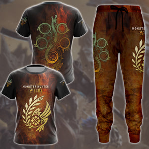 Monster Hunter Wilds Video Game All Over Printed T-shirt Tank Top Zip Hoodie Pullover Hoodie Hawaiian Shirt Beach Shorts Joggers