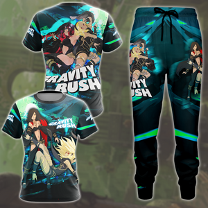 Gravity Rush Video Game All Over Printed T-shirt Tank Top Zip Hoodie Pullover Hoodie Hawaiian Shirt Beach Shorts Joggers   