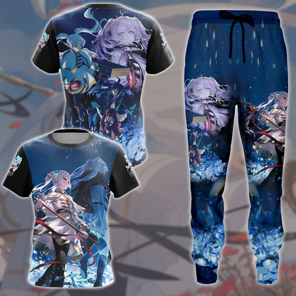 Frieren: Beyond Journey's End Anime Manga All Over Printed T-shirt Tank Top Zip Hoodie Pullover Hoodie Hawaiian Shirt Beach Shorts Joggers