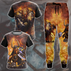 World Of Warcraft Muradin Bronzebeard Video Game All Over Printed T-shirt Tank Top Zip Hoodie Pullover Hoodie Hawaiian Shirt Beach Shorts Joggers