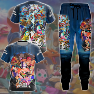 Super Smash Bros. Video Game All Over Printed T-shirt Tank Top Zip Hoodie Pullover Hoodie Hawaiian Shirt Beach Shorts Joggers   