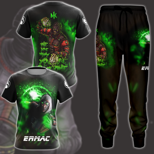 Mortal Kombat Ermac Video Game All Over Printed T-shirt Tank Top Zip Hoodie Pullover Hoodie Hawaiian Shirt Beach Shorts Joggers   