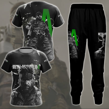 Metal Gear Solid: Snake Eater Video Game All Over Printed T-shirt Tank Top Zip Hoodie Pullover Hoodie Hawaiian Shirt Beach Shorts Joggers